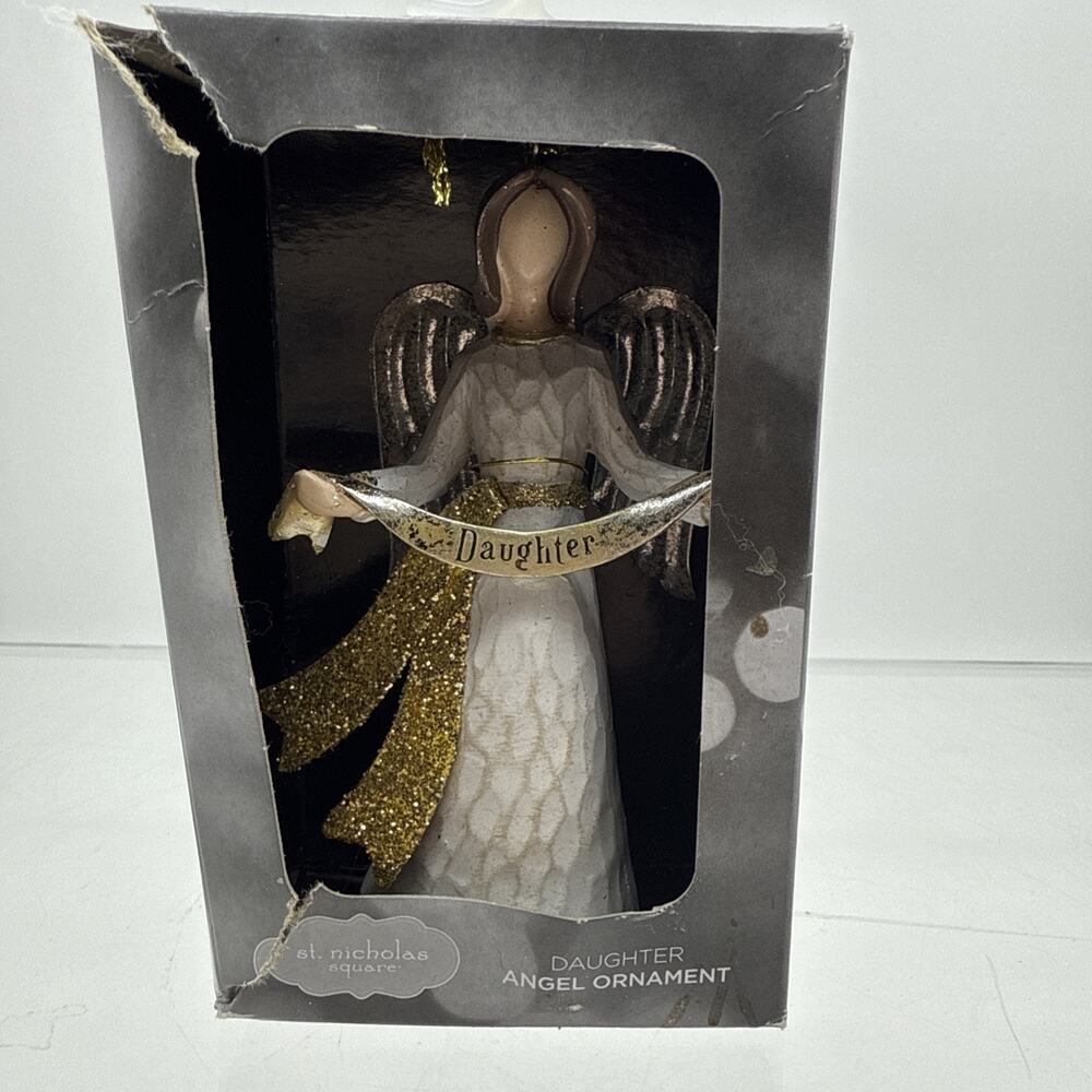 VTG HTF ST NICHOLAS SQUARE DAUGHTER Angel Christmas Ornament Figurine